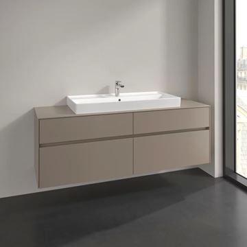 VILLEROY & BOCH COLLARO skrinka pod umývadlo 160x50x54,8 cm, 4 zásuvky, Truffle Grey C03100VG Obrázek - fotka