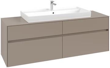VILLEROY & BOCH COLLARO skrinka pod umývadlo 160x50x54,8 cm, 4 zásuvky, Truffle Grey C03100VG Obrázek - fotka