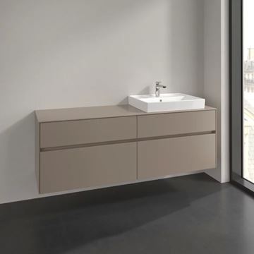 VILLEROY & BOCH COLLARO skrinka pod umývadlo 160x50x54,8 cm, 4 zásuvky, Truffle Grey C02300VG Obrázek - fotka