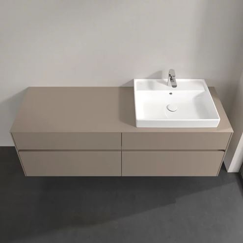 VILLEROY & BOCH COLLARO skrinka pod umývadlo 160x50x54,8 cm, 4 zásuvky, Truffle Grey C02300VG Obrázek - fotka