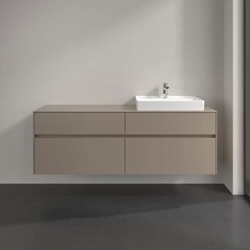 VILLEROY & BOCH COLLARO skrinka pod umývadlo 160x50x54,8 cm, 4 zásuvky, Truffle Grey C02300VG Obrázek - fotka