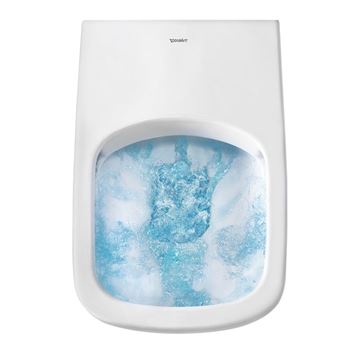 DURAVIT HAPPY D.2 závesné WC pre bidetové sedadlo SensoWash, Rimless splachovanie 2550590000 Obrázek - fotka