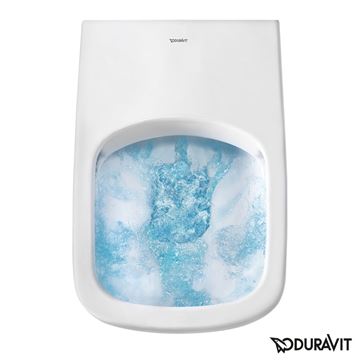 DURAVIT HAPPY D.2 závesné WC pre bidetové sedadlo SensoWash, Rimless splachovanie, WonderGliss 25505900001 Obrázek - fotka