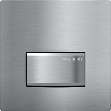 GEBERIT 50 SQUARE ovládacie tlačidlo splachovania pre pisoár, zinok/mosadz, kartáčovaný chróm