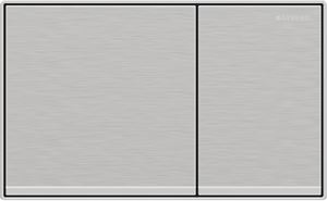 GEBERIT SIGMA 60 ovládacie tlačidlo pre dve splachovania, easy-to-clean, zinok, kartáčovaný/lesklý chróm