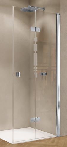 HÜPPE SOLVA sprchové dvere 120x200 cm, skladacie, pravé, strieborná lesklá/sklo číre S20606.092.321 Obrázek - Hlavní obrázek
