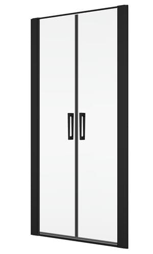 RONAL DIVERA D22T2 sprchové dvere 90x200 cm, lietacie, čierna mat/sklo screen D22T2 090 06 87 Obrázek - Hlavní obrázek