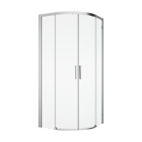 RONAL DIVERA D22SRB sprchovací kút 90x90 cm, R550, posuvné dvere, aluchróm/číre sklo D22SRB 55 090 50 07 Obrázek - Hlavní obrázek