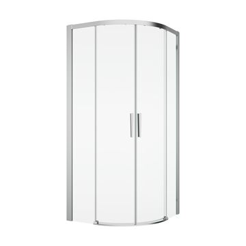RONAL DIVERA D22SRB sprchový kút 90x90 cm, R550, posuvné dvere, sklo, aluchrom/Screen