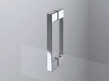 RONAL PUR PU4 sprchovací kút 90x200 cm, R500, krídlové dvere, aluchróm/číre sklo PU4 50 SM1 10 07 Obrázek - fotka