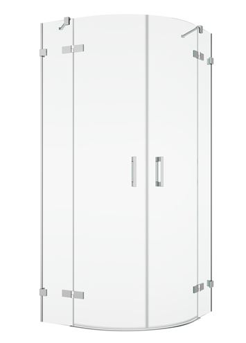 RONAL PUR PU4 sprchovací kút 90x200 cm, R500, krídlové dvere, aluchróm/číre sklo PU4 50 SM1 10 07 Obrázek - Hlavní obrázek