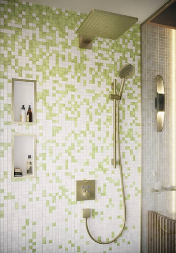 HANSGROHE UNICA S PURO sprchová tyč 1008 mm s držiakom ručnej sprchy, hadica, kartáčovaný bronz 28631140 Obrázek - fotka