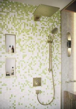 HANSGROHE UNICA S PURO sprchová tyč 1008 mm s držiakom ručnej sprchy, hadica, kartáčovaný bronz 28631140 Obrázek - fotka