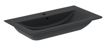 IDEAL STANDARD CONNECT AIR umývadlo 84 cm, s otvorom pre batériu a prepadom, matná čierna