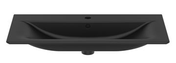 IDEAL STANDARD CONNECT AIR umývadlo 84 cm, s otvorom pre batériu a prepadom, matná čierna E0279V3 Obrázek - fotka