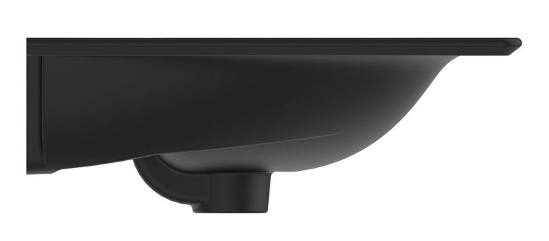 IDEAL STANDARD CONNECT AIR umývadlo 64 cm, s otvorom pre batériu a prepadom, matná čierna E0289V3 Obrázek - fotka