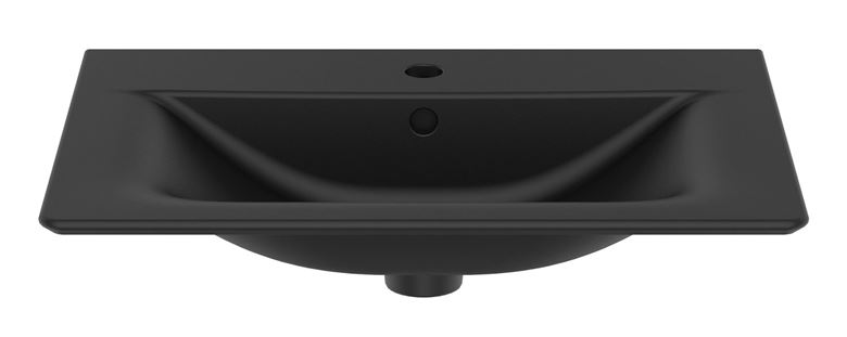 IDEAL STANDARD CONNECT AIR umývadlo 64 cm, s otvorom pre batériu a prepadom, matná čierna E0289V3 Obrázek - fotka