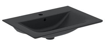 IDEAL STANDARD CONNECT AIR umývadlo 64 cm, s otvorom pre batériu a prepadom, matná čierna