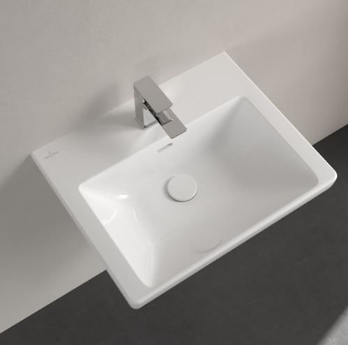 VILLEROY & BOCH SUBWAY 3.0 umývadlo 55 cm, s otvorom pre batériu a prepadom, alpská biela 4A705501 Obrázek - fotka