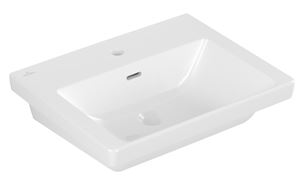 VILLEROY & BOCH SUBWAY 3.0 umývadlo 55 cm, s otvorom pre batériu a prepadom, alpská biela