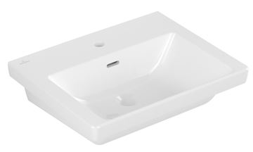 VILLEROY & BOCH SUBWAY 3.0 umývadlo 55 cm, s otvorom pre batériu a prepadom, alpská biela