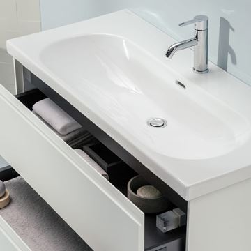 LAUFEN LUA umývadlo 80 cm, s otvorom pre batériu a prepadom H8100870001041 Obrázek - fotka