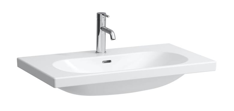LAUFEN LUA umývadlo 80 cm, s otvorom pre batériu a prepadom H8100870001041 Obrázek - fotka
