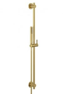 KLUDI NOVA FONTE PURISTIC 1S sprchová súprava 3-dielna, ručná sprcha 205 mm, tyč, hadica, brúsené zlato