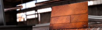 TECE SQUARE II ovládacie tlačidlo pre dve splachovania, kov, Corten 9240845 Obrázek - fotka