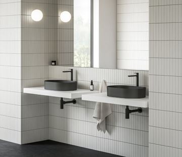 RAVAK ELEGANTA umývadlová stojanková batéria, EcoFlow, matná čierna X070291 Obrázek - fotka