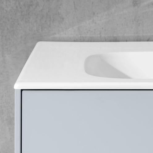 VILLEROY & BOCH FINION umývadlo na dosku 80 cm, s otvorom pre batériu a prepadom, CeramicPlus, alpská biela 416484R1 Obrázek - fotka