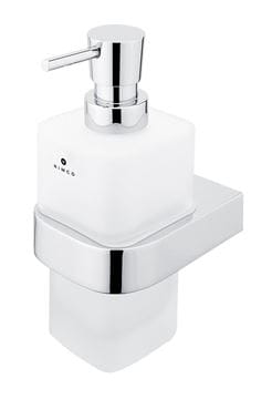 NIMCO NIKAU dávkovač tekutého mydla 290 ml, nástenný, sklo, chróm