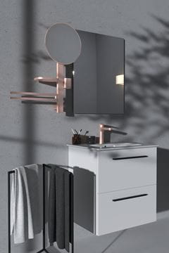 IDEAL STANDARD CERAFINE O umývadlová stojanková batéria, s odtokovou súpravou, rosé BD131RO Obrázek - fotka