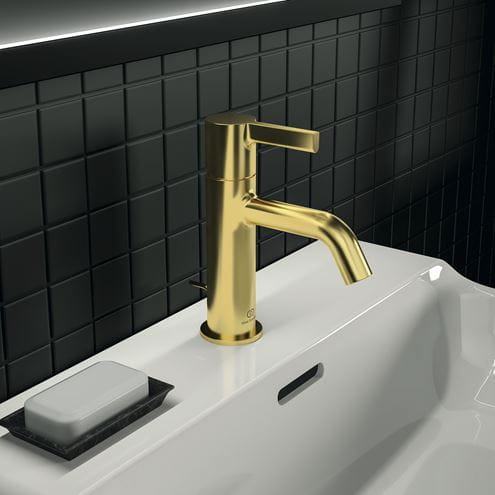 IDEAL STANDARD JOY umývadlová stojanková batéria, s odtokovou súpravou, brushed gold BC775A2 Obrázek - fotka