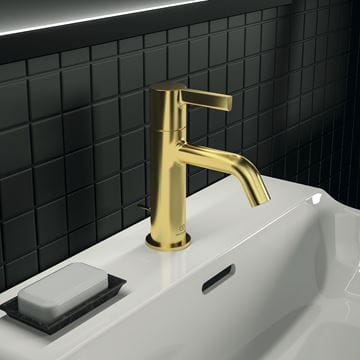 IDEAL STANDARD JOY umývadlová stojanková batéria, s odtokovou súpravou, brushed gold BC775A2 Obrázek - fotka