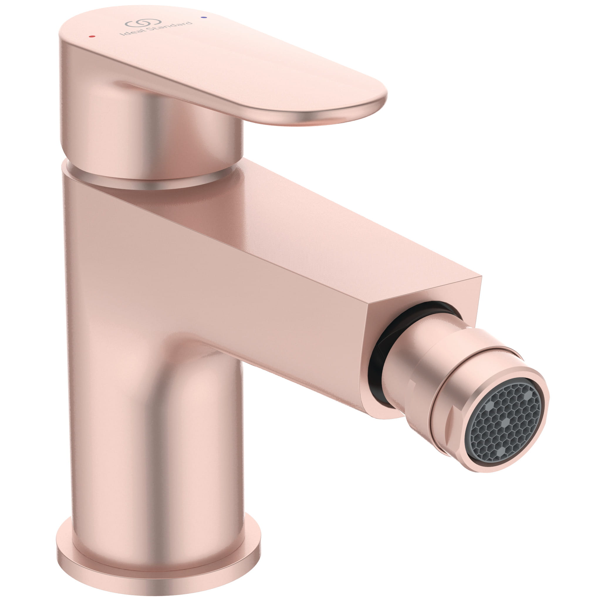 IDEAL STANDARD CERAFINE O bidetová stojanková batéria, s odtokovou súpravou, rosé