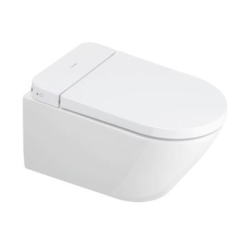 DURAVIT SENSOWASH D-NEO závesné WC compact, s bidetovým SoftClose sedadlom, Rimless splachovanie, HygieneGlaze