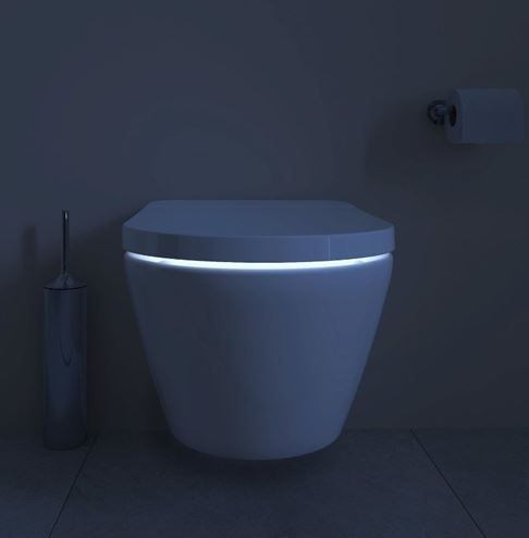 DURAVIT SENSOWASH D-NEO závesné WC compact, s bidetovým SoftClose sedadlom, Rimless splachovanie, HygieneGlaze 654000012004300 Obrázek - fotka