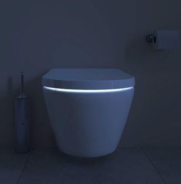 DURAVIT SENSOWASH D-NEO závesné WC compact, s bidetovým SoftClose sedadlom, Rimless splachovanie, HygieneGlaze 654000012004300 Obrázek - fotka
