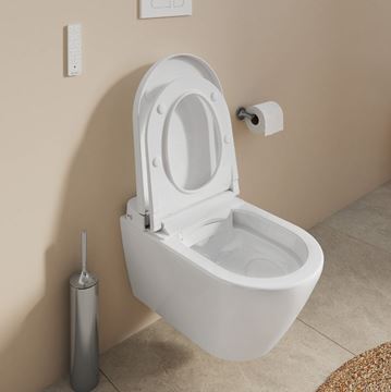 DURAVIT SENSOWASH D-NEO závesné WC compact, s bidetovým SoftClose sedadlom, Rimless splachovanie, HygieneGlaze 654000012004300 Obrázek - fotka