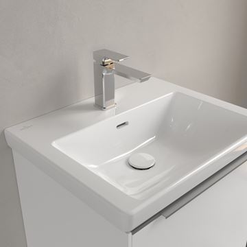 VILLEROY & BOCH SUBWAY 3.0 umývadlo 55 cm, s otvorom pre batériu a prepadom, alpská biela 4A70F401 Obrázek - fotka