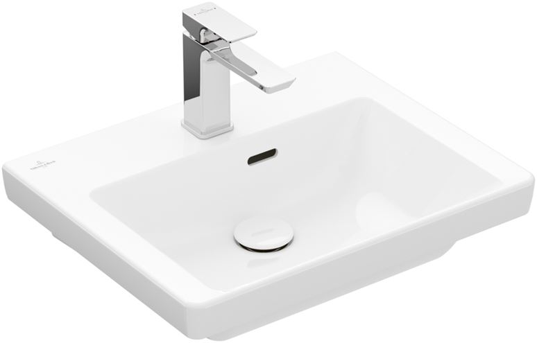 VILLEROY & BOCH SUBWAY 3.0 umývadlo 50 cm, s otvorom pre batériu a prepadom, alpská biela 43705001 Obrázek - fotka