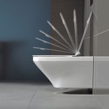 DURAVIT DURASTYLE závesné WC, so SoftClose sedadlom, Rimless splachovanie 45510900A1 Obrázek - fotka