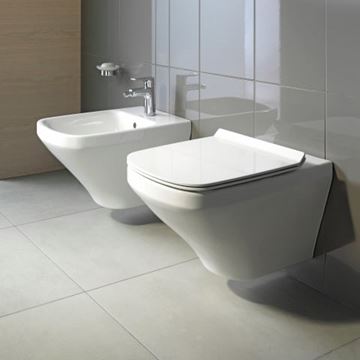 DURAVIT DURASTYLE závesné WC, so SoftClose sedadlom, Rimless splachovanie 45510900A1 Obrázek - fotka