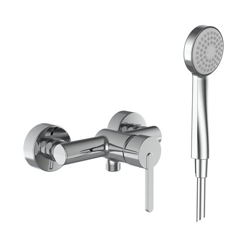 LAUFEN LUA sprchový set s batériou, ručná sprcha, hadica, chróm H3310810041311 Obrázek - Hlavní obrázek