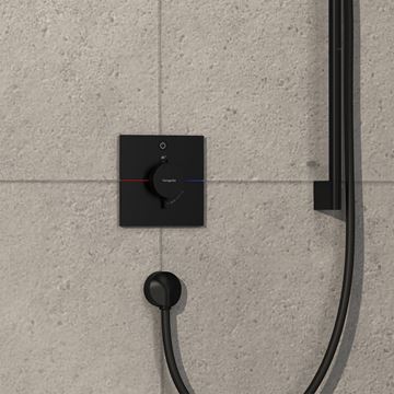 HANSGROHE SHOWERSELECT COMFORT E podomietková termostatická batéria, matná čierna 15571670 Obrázek - fotka