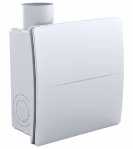 AERAULIQA QXD T radiálny ventilátor 75 mm, nástenný/stropný, s časovačom a spätnou klapkou