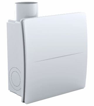 AERAULIQA QXD T radiálny ventilátor 75 mm, nástenný/stropný, s časovačom a spätnou klapkou