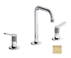 CRISTINA EAST SIDE umývadlová stojanková batéria, 3-otvorová, s odtokovou súpravou, PVD brushed gold brass
