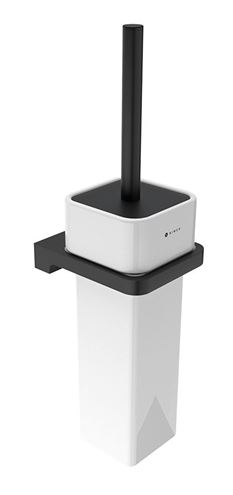 NIMCO MAYA WC kefa, nástenná, keramika, čierna/biela MAC 29094K-90 Obrázek - Hlavní obrázek